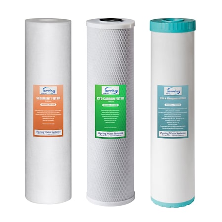 Ispring 3Stage Whole House Water Replacement Filter Set 3PK F3WGB32BM